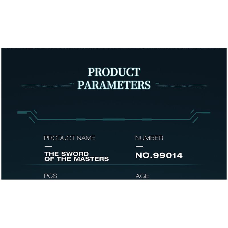 REOBRIX 99014 BẬC THẦY KIẾM bộ đồ chơi xếp lắp ráp ghép mô hình THE SWORD MASTERS 820 khối