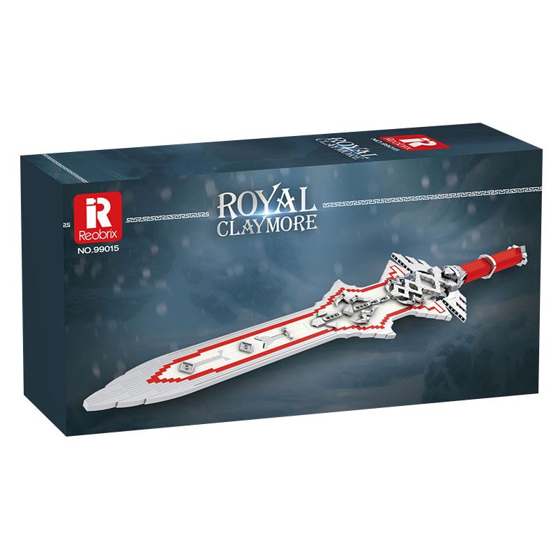 REOBRIX 99015 ĐẠI KIẾM HOÀNG GIA bộ đồ chơi xếp lắp ráp ghép mô hình ROYAL CLAYMORE 981 khối