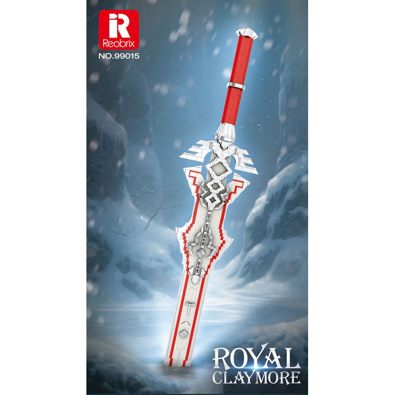 REOBRIX 99015 ĐẠI KIẾM HOÀNG GIA bộ đồ chơi xếp lắp ráp ghép mô hình ROYAL CLAYMORE 981 khối
