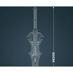 REOBRIX 99015 ĐẠI KIẾM HOÀNG GIA bộ đồ chơi xếp lắp ráp ghép mô hình ROYAL CLAYMORE 981 khối