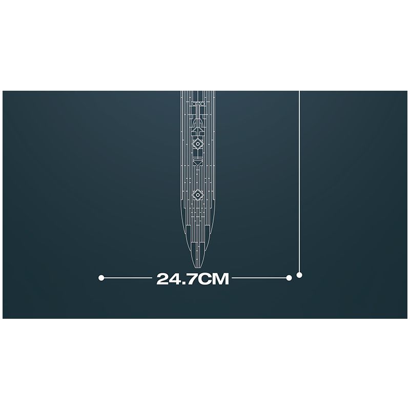 REOBRIX 99015 ĐẠI KIẾM HOÀNG GIA bộ đồ chơi xếp lắp ráp ghép mô hình ROYAL CLAYMORE 981 khối