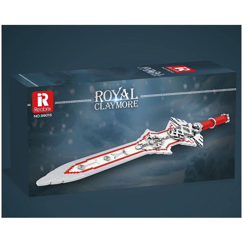 REOBRIX 99015 ĐẠI KIẾM HOÀNG GIA bộ đồ chơi xếp lắp ráp ghép mô hình ROYAL CLAYMORE 981 khối