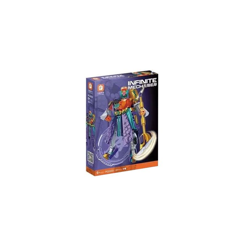 FORANGE FC1533 1533 non TÂY DU KÝ MECHA 2.0 SHA MONK bộ đồ chơi xếp lắp ráp ghép mô hình 327 khối FORANGE FC1533 1533 non TÂY DU KÝ MECHA 2.0 SHA MONK bộ đồ chơi xếp lắp ráp ghép mô hình 327 khối