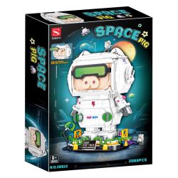 DOUBLE HEIGHT 20812 LỢN KHÔNG GIAN HỢP THỜI TRANG HÀNG VŨ TRỤ bộ đồ chơi xếp lắp ráp ghép mô hình SPACE PIG 2083 khối