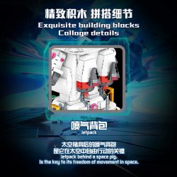 DOUBLE HEIGHT 20812 LỢN KHÔNG GIAN HỢP THỜI TRANG HÀNG VŨ TRỤ bộ đồ chơi xếp lắp ráp ghép mô hình SPACE PIG 2083 khối