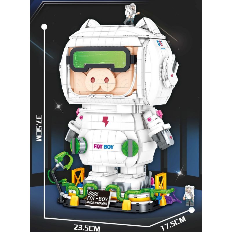 DOUBLE HEIGHT 20812 LỢN KHÔNG GIAN HỢP THỜI TRANG HÀNG VŨ TRỤ bộ đồ chơi xếp lắp ráp ghép mô hình SPACE PIG 2083 khối