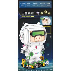 DOUBLE HEIGHT 20812 LỢN KHÔNG GIAN HỢP THỜI TRANG HÀNG VŨ TRỤ bộ đồ chơi xếp lắp ráp ghép mô hình SPACE PIG 2083 khối