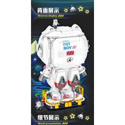 DOUBLE HEIGHT 20812 LỢN KHÔNG GIAN HỢP THỜI TRANG HÀNG VŨ TRỤ bộ đồ chơi xếp lắp ráp ghép mô hình SPACE PIG 2083 khối