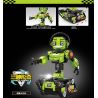 GAOMISI T4036 4036 BA ROBOT BIẾN HÌNH MÀU XANH LÁ CÂY bộ đồ chơi xếp lắp ráp ghép mô hình Technic THREE VARIABLE Kỹ Thuật Công Nghệ Cao Mô Hình Phương Tiện 856 khối