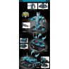 GAOMISI T4037 4037 BA ROBOT BIẾN HÌNH MÀU XANH bộ đồ chơi xếp lắp ráp ghép mô hình Technic THREE VARIABLE Kỹ Thuật Công Nghệ Cao Mô Hình Phương Tiện 642 khối
