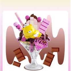 JAKI JK6205 6205 CỬA HÀNG KEM DAVID XIONG YUANQI CỐC MỨT BERRY bộ đồ chơi xếp lắp ráp ghép mô hình