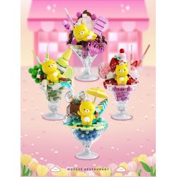 JAKI JK6206 6206 CỬA HÀNG KEM DAVID XIONG YUANQI CÚP RỪNG MATCHA bộ đồ chơi xếp lắp ráp ghép mô hình