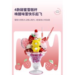 JAKI JK6206 6206 CỬA HÀNG KEM DAVID XIONG YUANQI CÚP RỪNG MATCHA bộ đồ chơi xếp lắp ráp ghép mô hình