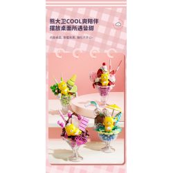 JAKI JK6206 6206 CỬA HÀNG KEM DAVID XIONG YUANQI CÚP RỪNG MATCHA bộ đồ chơi xếp lắp ráp ghép mô hình