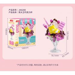 JAKI JK6208 6208 CỬA HÀNG KEM DAVID XIONG YUANQI CÚP SÔ CÔ LA bộ đồ chơi xếp lắp ráp ghép mô hình