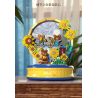 ZHEGAO 623006 HỘP NHẠC HƯỚNG DƯƠNG BẦU TRỜI ĐẦY SAO bộ đồ chơi xếp lắp ráp ghép mô hình STARRY SKY SUNFLOWER 737 khối