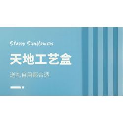 ZHEGAO 623006 HỘP NHẠC HƯỚNG DƯƠNG BẦU TRỜI ĐẦY SAO bộ đồ chơi xếp lắp ráp ghép mô hình STARRY SKY SUNFLOWER 737 khối