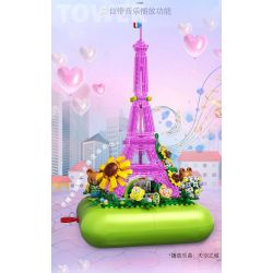 ZHEGAO 663010 THÁP EIFFEL ÂM NHẠC bộ đồ chơi xếp lắp ráp ghép mô hình MUSIC PARIS TOWER 720 khối
