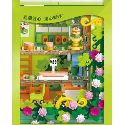 ZHEGAO 612009 CỬA HÀNG BÁNH CHUN YUN bộ đồ chơi xếp lắp ráp ghép mô hình 1131 khối