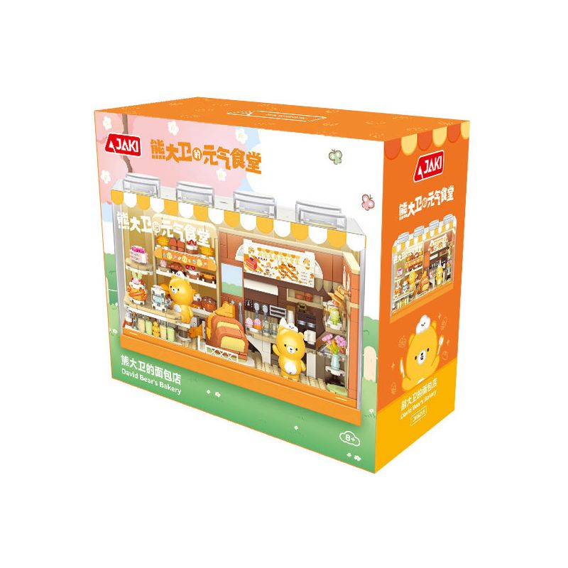 JAKI JK6218 6218 TIỆM BÁNH CỦA DAVID BEAR bộ đồ chơi xếp lắp ráp ghép mô hình BEAR DAVID'S BAKERY