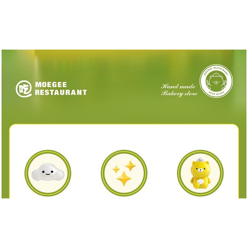 JAKI JK6218 6218 TIỆM BÁNH CỦA DAVID BEAR bộ đồ chơi xếp lắp ráp ghép mô hình BEAR DAVID'S BAKERY