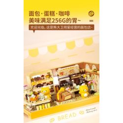 JAKI JK6218 6218 TIỆM BÁNH CỦA DAVID BEAR bộ đồ chơi xếp lắp ráp ghép mô hình BEAR DAVID'S BAKERY