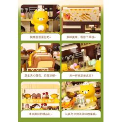 JAKI JK6218 6218 TIỆM BÁNH CỦA DAVID BEAR bộ đồ chơi xếp lắp ráp ghép mô hình BEAR DAVID'S BAKERY
