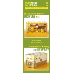 JAKI JK6218 6218 TIỆM BÁNH CỦA DAVID BEAR bộ đồ chơi xếp lắp ráp ghép mô hình BEAR DAVID'S BAKERY