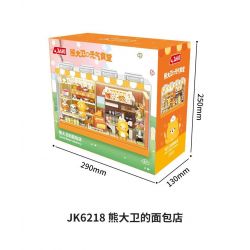JAKI JK6218 6218 TIỆM BÁNH CỦA DAVID BEAR bộ đồ chơi xếp lắp ráp ghép mô hình BEAR DAVID'S BAKERY