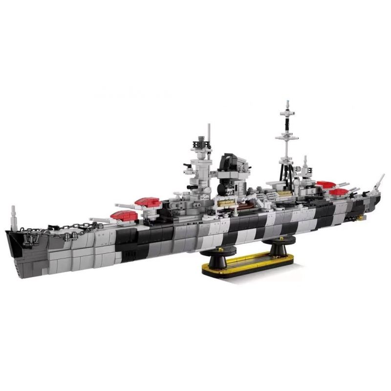 Kazi KY82060 82060 non Lego ĐÔ ĐỐC HIPPER bộ đồ chơi xếp lắp ráp ghép mô hình Military Army ADMIRAL HIPPER CRUISER Quân Sự Bộ Đội 1510 khối