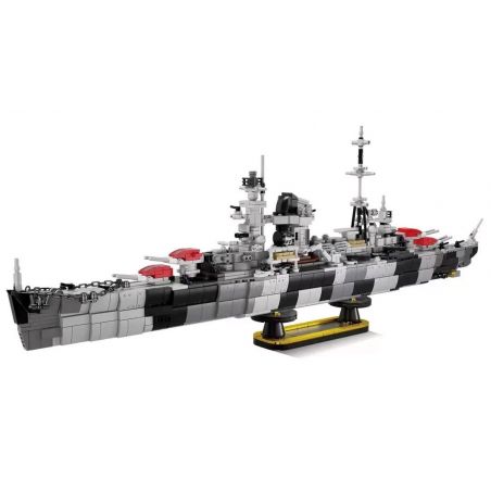 Kazi KY82060 82060 ĐÔ ĐỐC HIPPER bộ đồ chơi xếp lắp ráp ghép mô hình Military Army ADMIRAL HIPPER CRUISER Quân Sự Bộ Đội 1510 khối