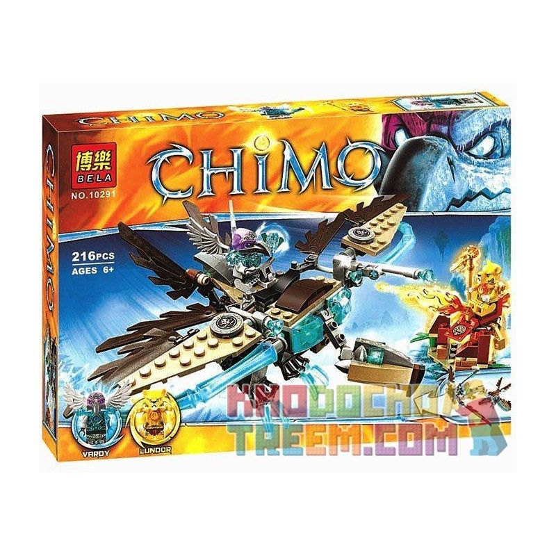 NOT LEGO Legends of Chima 70141 Vardy's Ice Vulture Glider, BELA LARI 10291 Lele 79096 Xếp hình Chim ưng băng của Vardy 217 khối NOT LEGO Legends of Chima 70141 Vardy's Ice Vulture Glider, BELA LARI 10291 Lele 79096 Xếp hình Chim ưng băng của Vardy 217 khối