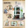ZHEGAO LZ8290 8290 PHỐ CỔ CỦA TRUNG HOA DÂN QUỐC CỬA HÀNG CẦM ĐỒ bộ đồ chơi xếp lắp ráp ghép mô hình PAWNSHOP 909 khối