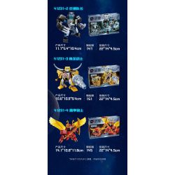 QMAN ENLIGHTEN KEEPPLEY 41231 SIÊU BỘ CƠ KHÍ THÚ GIÁP 4 LOẠI bộ đồ chơi xếp lắp ráp ghép mô hình 607 khối