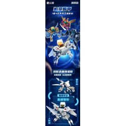 QMAN ENLIGHTEN KEEPPLEY 41231 SIÊU BỘ CƠ KHÍ THÚ GIÁP 4 LOẠI bộ đồ chơi xếp lắp ráp ghép mô hình 607 khối