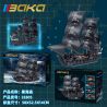 BAKA TECHNOLOGY 33305 TÀU CƯỚP BIỂN ĐEN bộ đồ chơi xếp lắp ráp ghép mô hình Pirates Of The Caribbean Cướp Biển Vùng Caribe 3863 khối