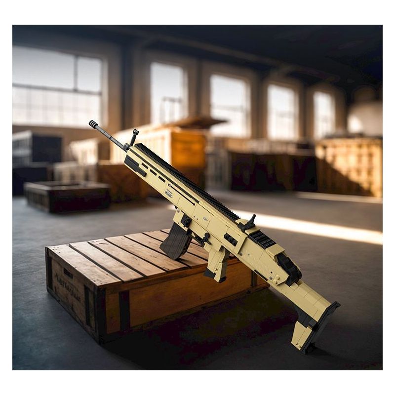 GUDI 40304 CHAOJI ELITE SCAR SÚNG TRƯỜNG TẤN CÔNG 8 TỔ HỢP bộ đồ chơi xếp lắp ráp ghép mô hình Military Army SOF COMBAT ASSAULT RIFLE Quân Sự Bộ Đội 815 khối