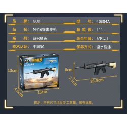 GUDI 40304 CHAOJI ELITE SCAR SÚNG TRƯỜNG TẤN CÔNG 8 TỔ HỢP bộ đồ chơi xếp lắp ráp ghép mô hình Military Army SOF COMBAT ASSAULT RIFLE Quân Sự Bộ Đội 815 khối