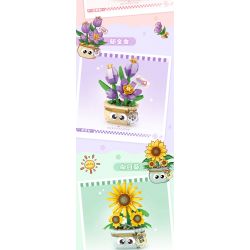 LOZ 8839 8840 8841 8842 CHẬU CÂY TRỒNG BẰNG ĐẦU NGÓN TAY bộ đồ chơi xếp lắp ráp ghép mô hình 1480 khối