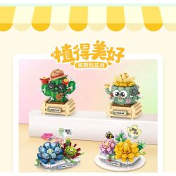 LOZ 8839 8840 8841 8842 CHẬU CÂY TRỒNG BẰNG ĐẦU NGÓN TAY bộ đồ chơi xếp lắp ráp ghép mô hình 1480 khối