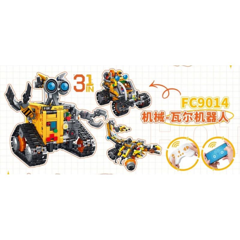 FORANGE FC9014 9014 non ROBOT VAL 3IN1 bộ đồ chơi xếp lắp ráp ghép mô hình Kỹ Thuật Công Nghệ Cao Mô Hình Phương Tiện 588 khối FORANGE FC9014 9014 non ROBOT VAL 3IN1 bộ đồ chơi xếp lắp ráp ghép mô hình Kỹ Thuật Công Nghệ Cao Mô Hình Phương Tiện 588 khối