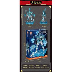 FORANGE FC1519 1519 TÂY CƠ KHÍ BĂNG HỒN DƯƠNG KIỆN bộ đồ chơi xếp lắp ráp ghép mô hình 1732 khối