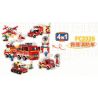FORANGE FC3326 3326 XE CỨU HỎA HỘ 4IN1 bộ đồ chơi xếp lắp ráp ghép mô hình City Thành Phố 942 khối