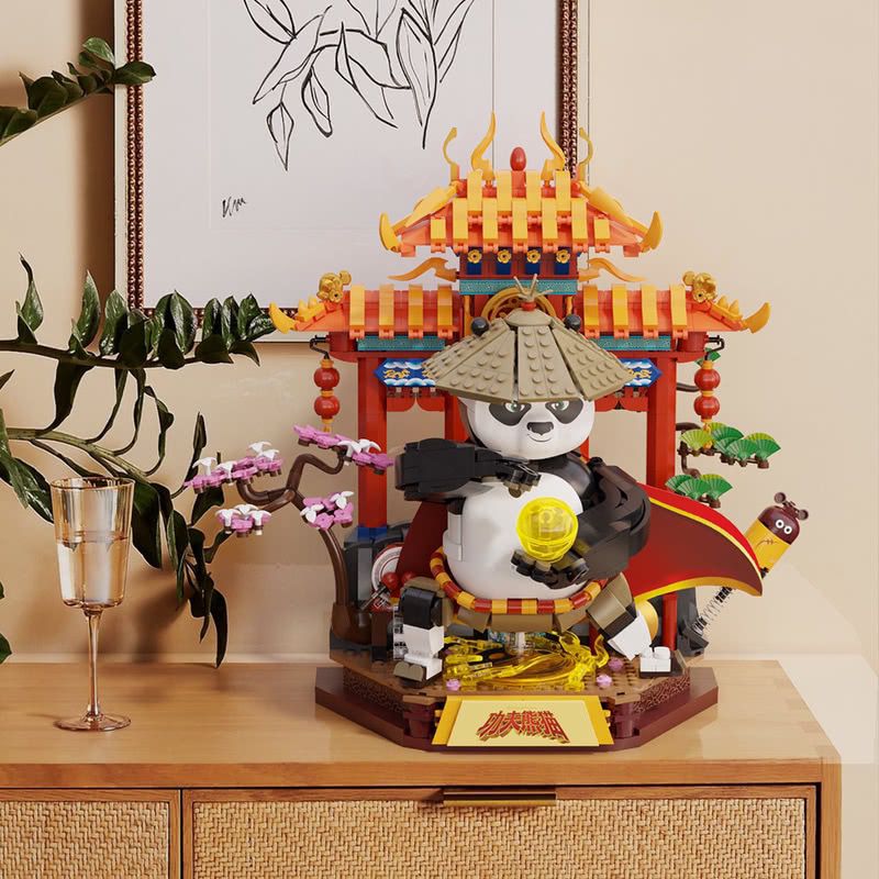 PANTASY 86509 KUNG FU PANDA 4 CHIẾN BINH RỒNG bộ đồ chơi xếp lắp ráp ghép mô hình Movie & Game Phim Và Trò Chơi 1269 khối