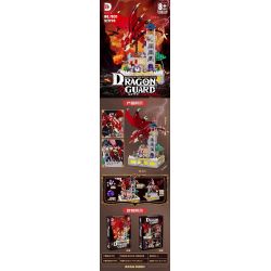 DK 7031 VỆ BINH RỒNG TRẬN CHIẾN THÁP PHÙ THỦY bộ đồ chơi xếp lắp ráp ghép mô hình DRAGON & GUARD BATTLE OF THE WITCH TOWER 927 khối
