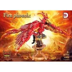 DK 7032 PHƯỢNG HOÀNG RỰC LỬA bộ đồ chơi xếp lắp ráp ghép mô hình Harry Potter FIRE PHOENIX Chú Bé Phù Thủy 938 khối