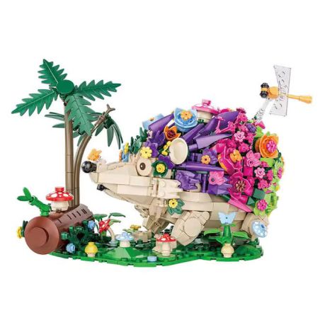 DK 6018 NHÍM KIẾM ĂN bộ đồ chơi xếp lắp ráp ghép mô hình Creator HEDGEHOG Sáng Tạo 988 khối