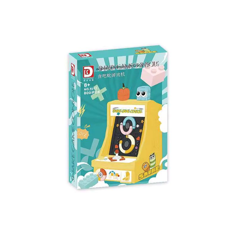 DK 5017 BẢNG ĐIỀU KHIỂN TRÒ CHƠI RẮN bộ đồ chơi xếp lắp ráp ghép mô hình SNAKE GAMECONSOLE 800 khối