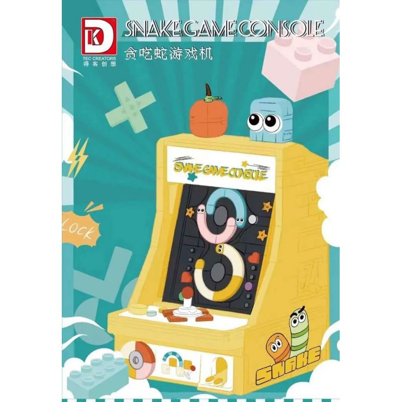 DK 5017 BẢNG ĐIỀU KHIỂN TRÒ CHƠI RẮN bộ đồ chơi xếp lắp ráp ghép mô hình SNAKE GAMECONSOLE 800 khối