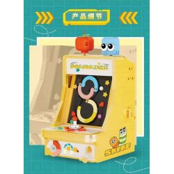 DK 5017 BẢNG ĐIỀU KHIỂN TRÒ CHƠI RẮN bộ đồ chơi xếp lắp ráp ghép mô hình SNAKE GAMECONSOLE 800 khối